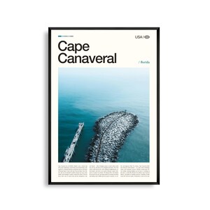 Impression de Cap Canaveral en Floride, art mural de Cap Canaveral, affiche de Cap Canaveral, photo de Cap Canaveral, Centre spatial Kennedy, Cap Canaveral