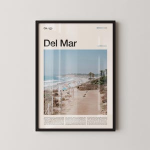 Del Mar Print California, Del Mar Wall Art, Del Mar Poster, Del Mar Photo, Del Mar Beach, Torrey Pines State Reserve, Del Mar Racetrack