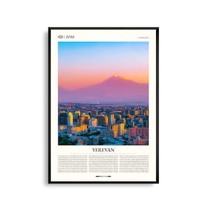 Eriwan Druck, Eriwan Wandkunst, Eriwan Poster, Eriwan Fotografie, Armenische Stadtansicht, Kaukasus Dekor