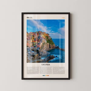 Liguria Print, Liguria Wall Art, Liguria Poster, Liguria Photography, Italian Coastal Region, Mediterranean Landscape Decor