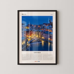 Liguria Print, Liguria Wall Art, Liguria Poster, Liguria Photography, Italian Coastal Region, Mediterranean Landscape Decor