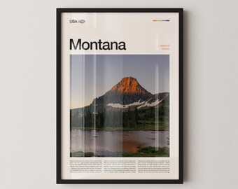 Montana Landscape Print, Big Sky Country, Nature Photography