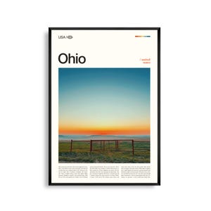 Ohio Druck, Ohio Wandkunst, Ohio Poster, Midwest Landschaftsfoto, Region der Großen Seen Dekor, rustikale Naturfotografie