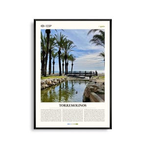 Torremolinos Spanien Wandkunst, Mittelmeer am Strand Druck, Tormolinos Poster, Malerische Costa del Sol Fotografie, Südspanien Dekor