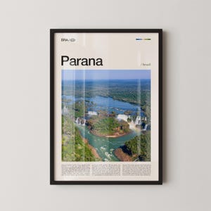 Parana Print, Paraná Wall Art, Paraná Poster, Brazil Landscape Photography, Southern Region Decor
