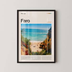 Faro Portugal Wall Art, Coastal Cityscape and Marina Print, Faro Poster, Scenic Algarve Photography, Southern Portugal Decor