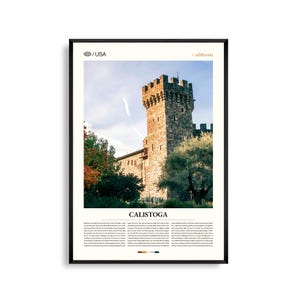 Calistoga print Californië, Calistoga kunst aan de muur, Calistoga poster, Napa Valley landschapsfoto, wijnland decor, schilderachtige kunst