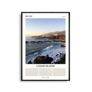 Kanarische Inseln Wandkunst, Vulkaninsel Landschaft Druck, Kanarische Inseln Poster, Malerische Atlantik Fotografie Dekor
