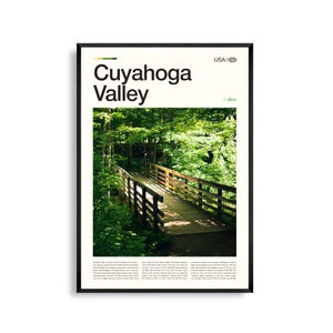 Cuyahoga Valley Ohio Wall Art, National Park Print, Cuyahoga Valley Poster, schilderachtige natuurfotografie, Midwest landschapsdecor