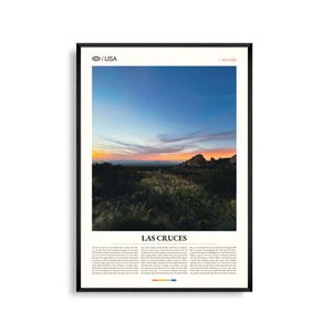 Las Cruces New Mexico kunst aan de muur, woestijn berglandschap print, Las Cruces poster, schilderachtige zuidwesten fotografie, Mesilla Valley decor