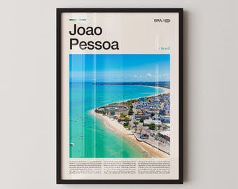 Joao Pessoa Print, João Pessoa Wall Art, João Pessoa Poster, Brazil Coastal Photography, Tropical Beach Decor