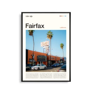 Impression Fairfax Californie, art mural Fairfax, affiche Fairfax, photo Fairfax, musée Marin du cyclisme, réserve de Cascade Canyon, Peri Park