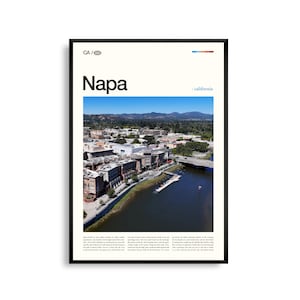Napa Print Californië, Napa Wall Art, Napa Poster, Napa Photo, Napa Valley Vineyards, Oxbow Public Market, Napa Valley Wine Train