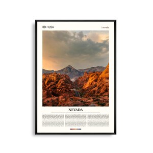Impresión de Nevada, Arte mural de Nevada, Póster de paisaje desértico, Foto de la Gran Cuenca, Decoración de naturaleza occidental, Paisaje del Alto Desierto