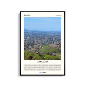 Simi Valley Print Kalifornien, Simi Valley Wandkunst, Simi Valley Poster, Landschaftsfoto, SoCal-Dekor, Vorortnaturkunst