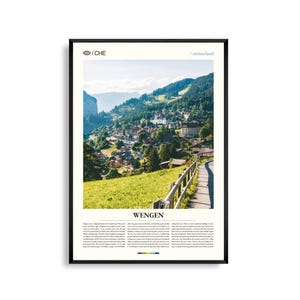 Wengen Print, Wengen Wandkunst, Wengen Poster, Wengen Fotografie, Schweizer Alpen Landschaft, Berg Dekor