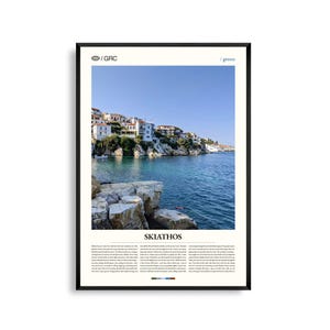 Skiathos Print Greece, Skiathos Wall Art, Skiathos Poster, Skiathos Photo, Aegean Sea, Beaches, Old Port, Island Landscape Decor