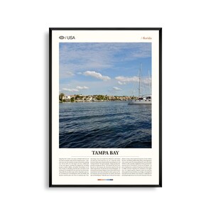 Tampa Bay Poster Florida, Tampa Bay Wandkunst, Tampa Bay Poster, Tampa Bay Foto, St. Petersburg Pier, Gasparilla Island, Farn, Farn, Fort
