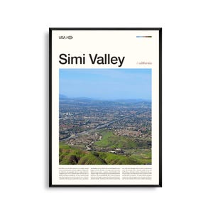 Simi Valley print Californië, kunst aan de muur Simi Valley, poster Simi Valley, landschapsfoto, SoCal-decor, natuurkunst in de buitenwijken