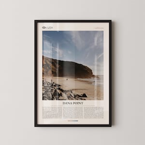 Dana Point Print California, Dana Point Wall Art, Dana Point Poster, Dana Point Photo, Dana Point Harbor, Doheny State Beach, Salt Creek