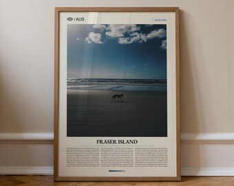 Fraser Island Print, Fraser Island Wall Art, Fraser Island Poster, Fraser Island Photography, Australian Sand Island, Natural Landscape