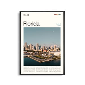 Florida afdrukken Florida, kunst aan de muur Florida, poster Florida, foto Florida, Everglades National Park, Walt Disney World, South Beach, Key West