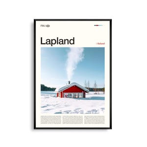 Lappland Finnland Wandkunst, Arktische Winterlandschaft, Fotografie Druck, Lappland Poster, Malerische Verschneite Dekoration, Nordische Natur Kunstwerk