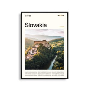 Slowakei Print Europa, Slowakei Wandkunst, Slowakei Poster, Slowakei Foto, Tatra Gebirge, Burgen, Bratislava, Malerische Landschaft Dekor