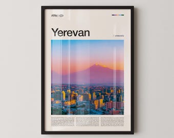 Yerevan Print, Yerevan Wall Art, Yerevan Poster, Yerevan Photography, Armenian Cityscape, Caucasus Decor