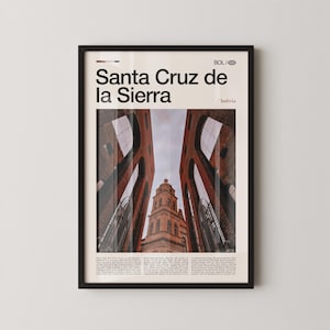 Santa Cruz de la Sierra Print, Santa Cruz Wall Art, Santa Cruz Poster, Bolivia Cityscape Photography, Tropical Urban Decor