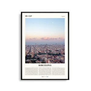 Barcelona Spanien Wandkunst, Kultige Stadtbild und Architektur Poster, Barcelona Poster, Katalonien Fotografie, Mediterranes Dekor