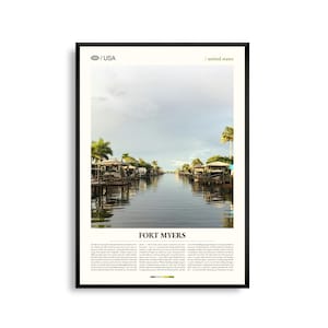 Fort Myers Florida, Fort Myers Wandkunst, Fort Myers Poster, Fort Myers Foto, Fort Myers Beach, Edison & Ford Winter Roads, Liebhaber