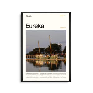 Eureka Print Kalifornien, Eureka Wandkunst, Eureka Poster, Eureka Foto, Eureka Old Town, Carson Mansion, Sequoia Park Forest & Garden