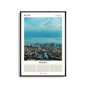 Manila Philippinen Wand Kunst, Historische Stadtansicht und Bucht bei Sonnenuntergang Druck, Manila Poster, Südost Asien Fotografie, Urban Decor