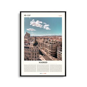 Madrid Spanien Wandkunst, Hauptstadt Stadtbild und Architektur Druck, Madrid Poster, Malerische Urban Fotografie, Historisches Spanien Dekor
