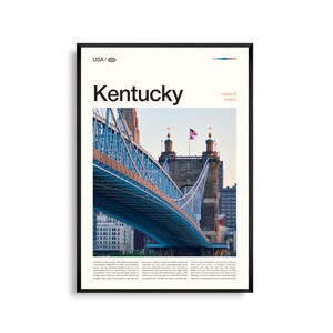 Kentucky Wandkunst, sanfte Hügel und Pferdelandschaft, Druck, Kentucky Poster, Bluegrass Region Fotografie, südliches Heartland