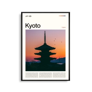 Kyoto Japan Wandkunst, Historischer Tempel und Garten Landschaft Druck, Kyoto Poster, Malerische Japanische Kulturerbe Fotografie, Kulturelle Dekoration