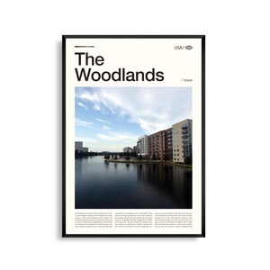 Waldland Druck Texas, Waldland Wand Kunst, Texas Poster, Wald Landschaft Foto, Vorort Natur Dekor, südliche Kunst