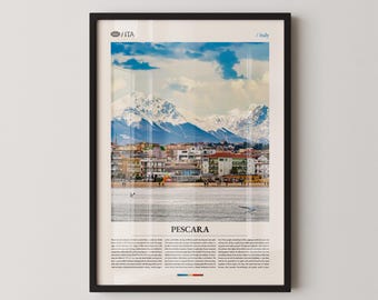Pescara Italien Küstenstadt Fotografie Druck, Abruzzen Region Wandkunst