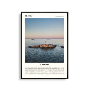 Scituate Druck Massachusetts, Scituate Wandkunst, Küstenstadt Poster, Hafen Foto, New England Dekor, Atlantik Landschaft