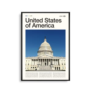 USA Print, USA Wandkunst, Amerika Poster, Landschafts Foto, Dekor statt Dekor, Landschaft, Kontinentale Karte