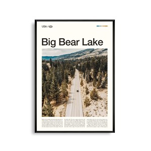 Stampa Big Bear Lake California, Arte murale Big Bear Lake, Poster Big Bear Lake, Foto Big Bear Lake, Big Bear Mountain Resort, Boulder Bay