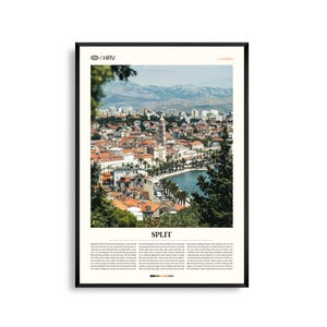 Split Print Kroatien, Split Wandkunst, Split Poster, Split Foto, Diokletian Palast, Adriatische Küste, Altstadt, Küstenstadt Dekor