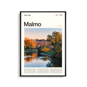 Malmö Schweden Wand Kunst, Küsten Stadtbild Fotografie Druck, Malmö Poster, Malerische skandinavische Dekoration, Nordische Reise Kunstwerk
