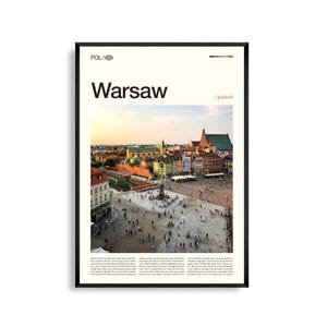 Warschau Druck, Warschau Wandkunst, Warschau Poster, Warschau Fotografie, Warschau Stadtansicht, Polen Dekor