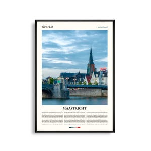 Maastricht Niederlande Wandkunst, Historische Stadtbild Fotografie Druck, Maastricht Poster, Malerische Europäische Dekoration, Reise Kunstwerk