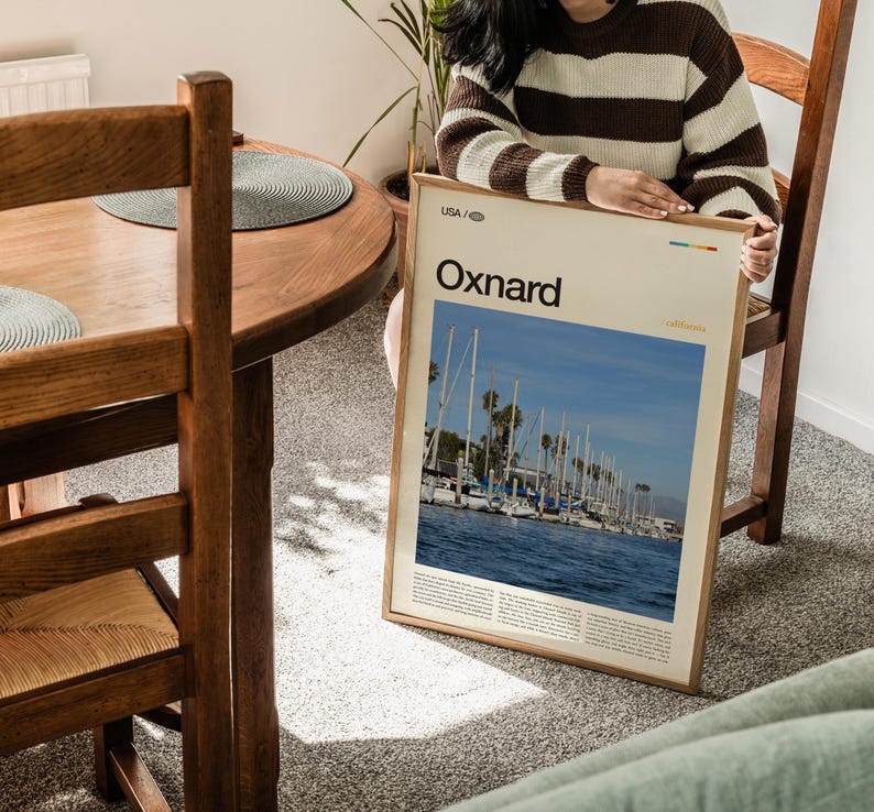 Impresión fotográfica de Oxnard, California; arte del puerto de las Islas del Canal imagen 2