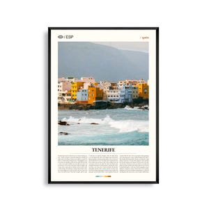 Teneriffa Spanien Wandkunst, Vulkaninsel Landschaft Druck, Teneriffa Poster, Malerische Kanarische Inseln Fotografie, Atlantikküste Dekor