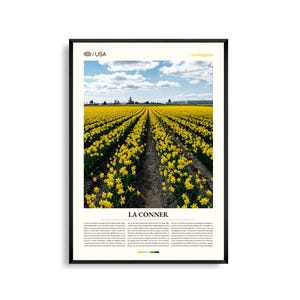 La Conner Washington Wall Art, kustlandschap waterkant print, La Conner poster, schilderachtige Skagit Valley fotografie, Pacific Northwest
