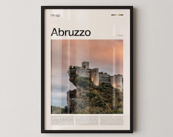 Abruzzo Print, Abruzzo Wall Art, Abruzzo Poster, Abruzzo Photography, Italian Mountain Landscape, Scenic Nature Decor